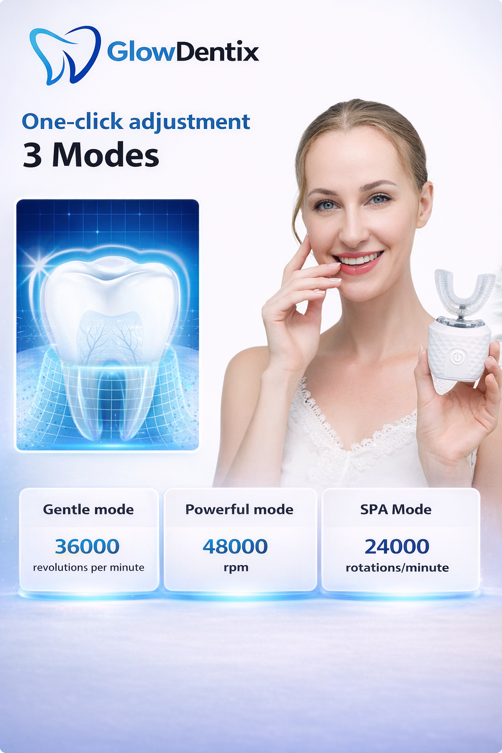 GlowDentix™ Automatic U-Shaped Toothbrush